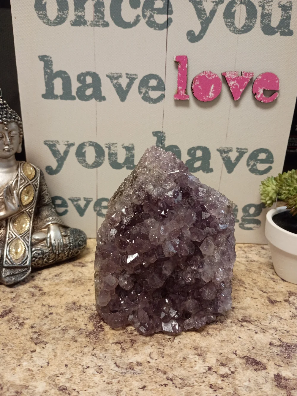 Uruguay Amethyst Geode Decorative Accent